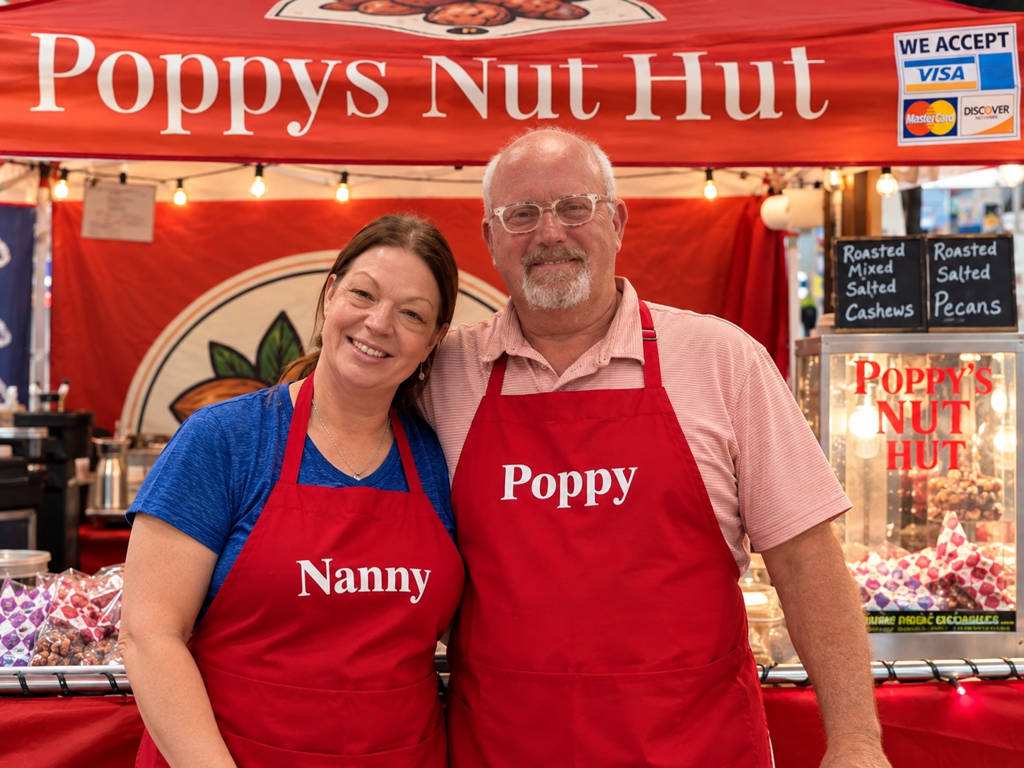 Portrait of Nanny and Poppy